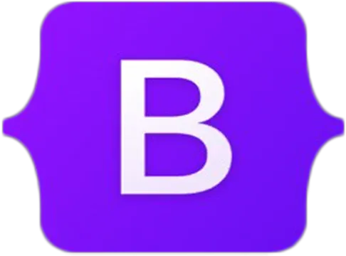 Bootstrap logo for responsive web design and front-end website development.