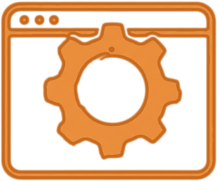 Website design and optimization service icon.